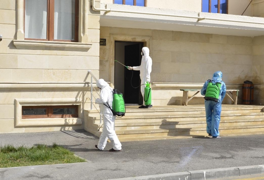 Bakı şəhəri Pirallahı rayonunda koronavirus infeksiyasının qarşısının alınması məqsədilə dezinfeksiya işləri aparılıb