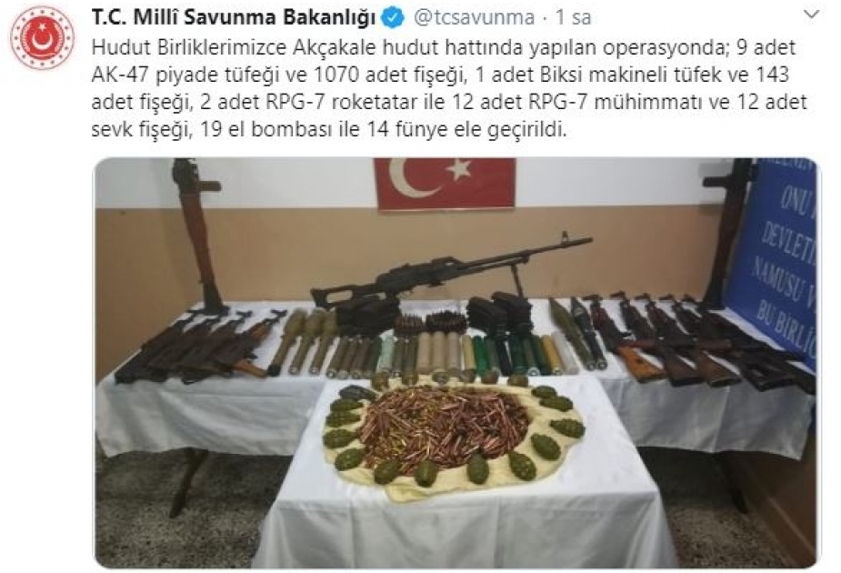 Türkiyə qırıcıları İraqın şimalında səkkiz terrorçunu məhv edib