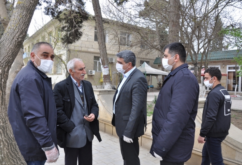Biləsuvarda koronavirus infeksiyasına qarşı dezinfeksiya işləri və əhali arasında maarifləndirmə tədbirləri davam etdirilir