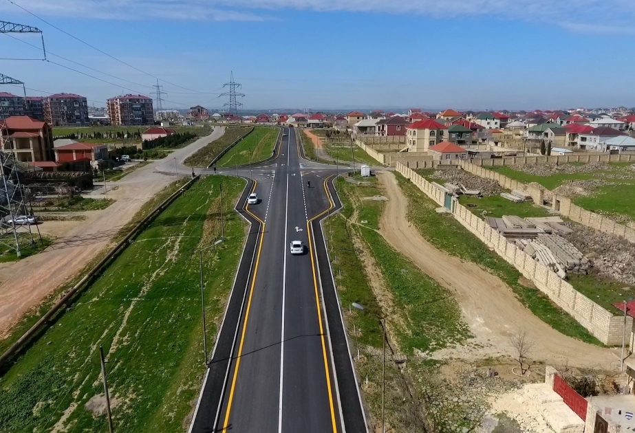 Se completa la reconstrucción de la carretera en uno de los pueblos del distrito de Absheron