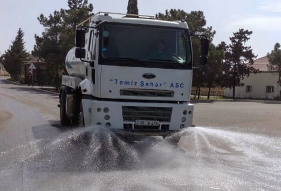 “Təmiz Şəhər” dezinfeksiya işlərini intensivləşdirib