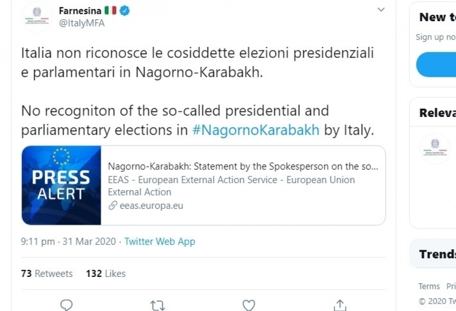 Italien erkennt sogenannte 