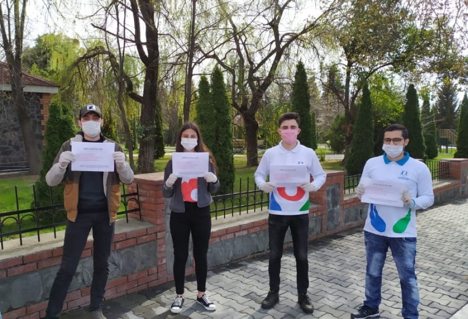 Qaxlı gənclər sakinləri karantin rejiminin tələblərinə ciddi riayət etməyə səsləyirlər