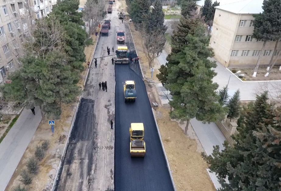 Xətai rayonunda Məzahir Rüstəmov və İnqilab İsmayılov küçələri yenidən qurulur