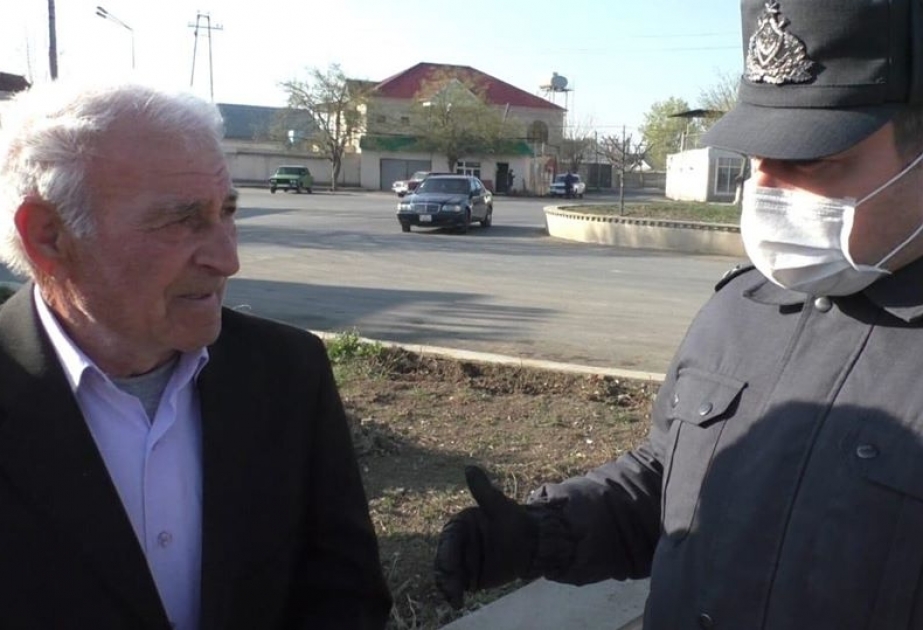 Ağcabədidə polis xüsusi karantin rejimi ilə əlaqədar tədbirləri davam etdirir