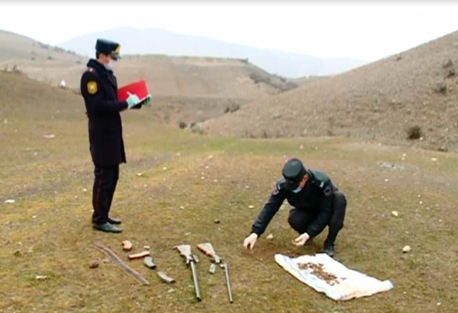 Goranboy rayonunda silah-sursat tapılıb