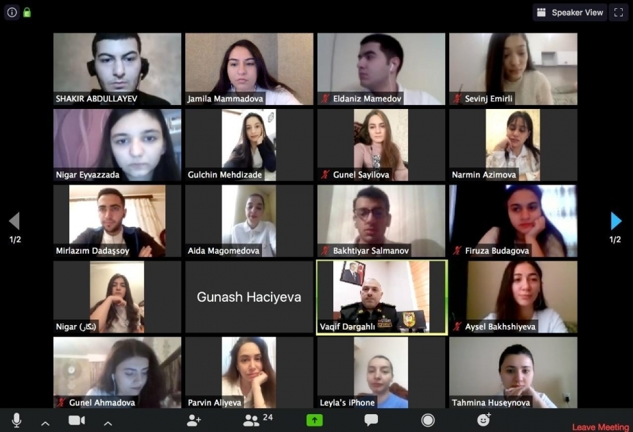 Cancillería de Azerbaiyán comienza a organizar videoconferencias para los “Voluntarios de la Diplomacia”