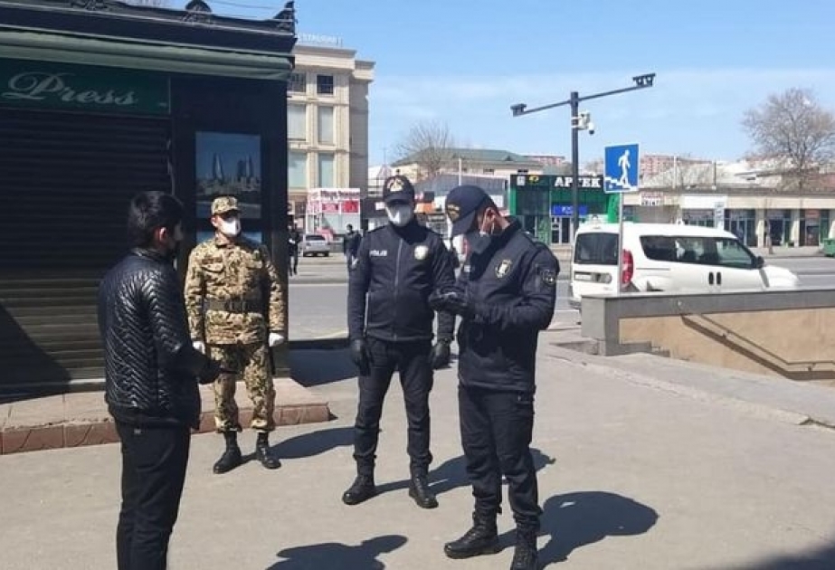 Bakı polisi: İcazə olmadan hərəkət edən şəxslər müəyyənləşdirilərək barələrində tədbirlər görülür