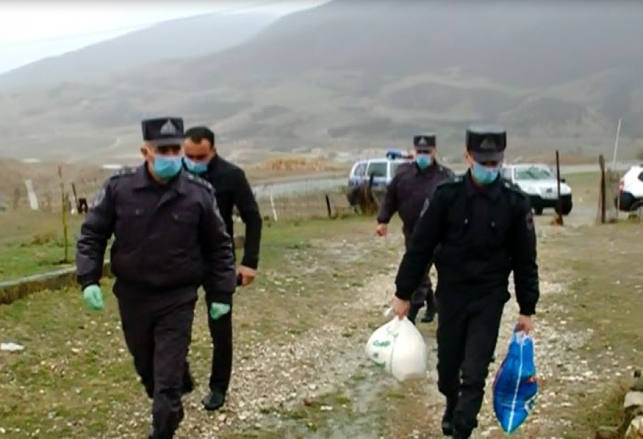 Xocalı Rayon Polis Şöbəsinin əməkdaşları “Evdə qal” devizi altında aksiya keçirib VİDEO