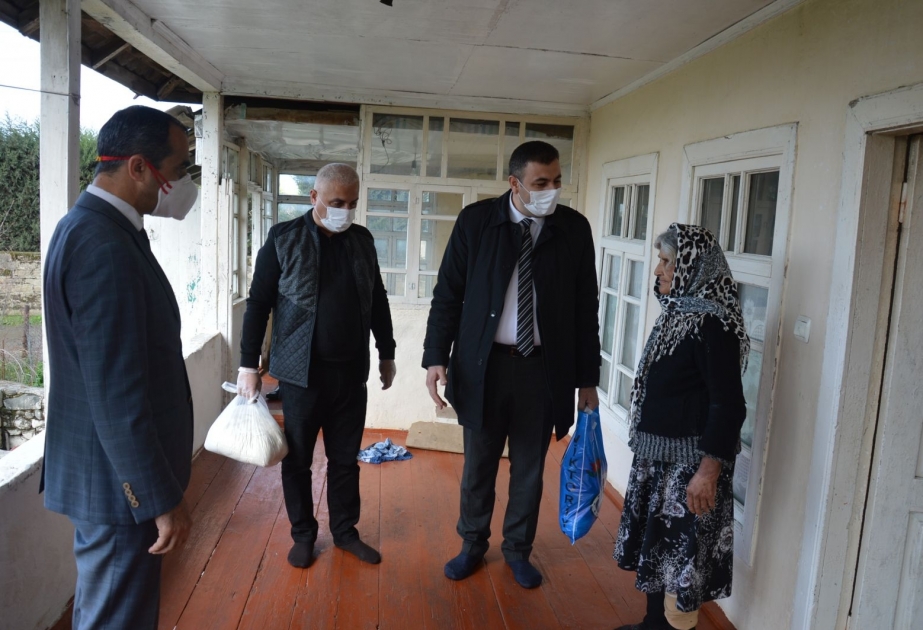 Masallıda yaşlı nəslin nümayəndələrinə və tənha insanlara ərzaq bağlamaları paylanılıb