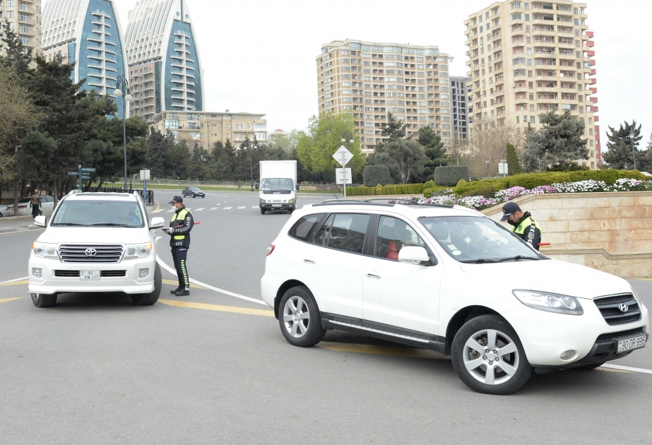 Yol polisi xüsusi karantin rejimi qaydalarının təmin olunması istiqamətində tədbirləri icra edir