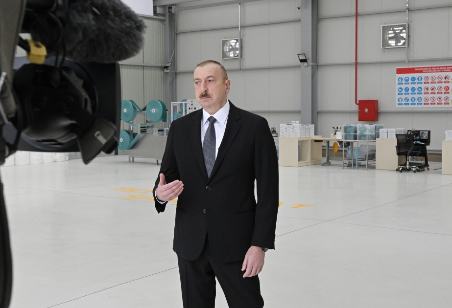 President: The infrastructure available in Azerbaijan allows us the opportunity to succeed in organizing the necessary production in a short time