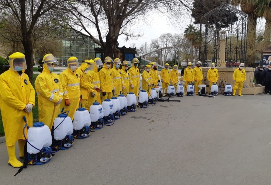 Səbail rayonunda dezinfeksiya işləri davam edir