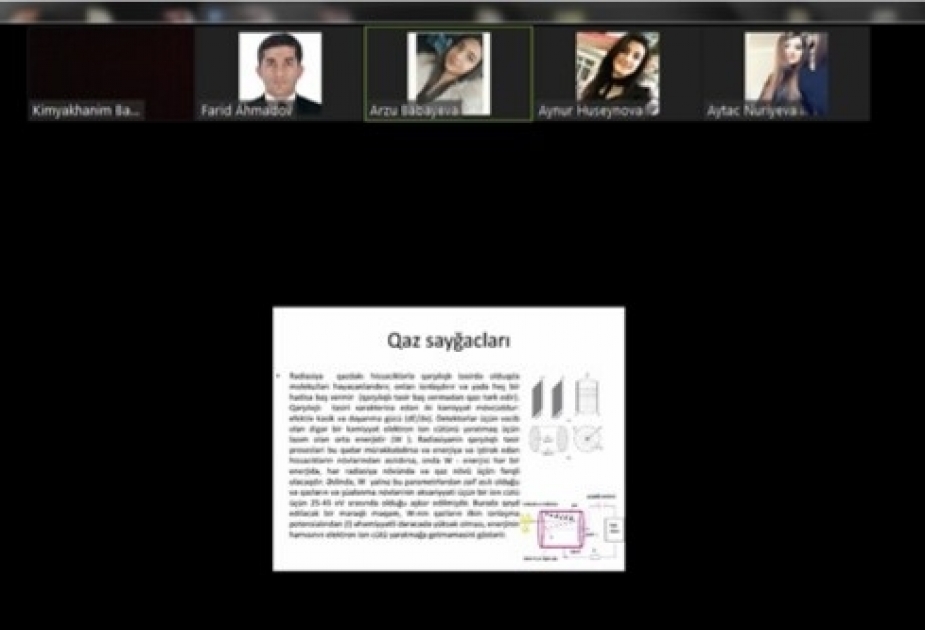 Radiasiya Problemləri İnstitutunun magistrantları distant təhsilə cəlb olunublar