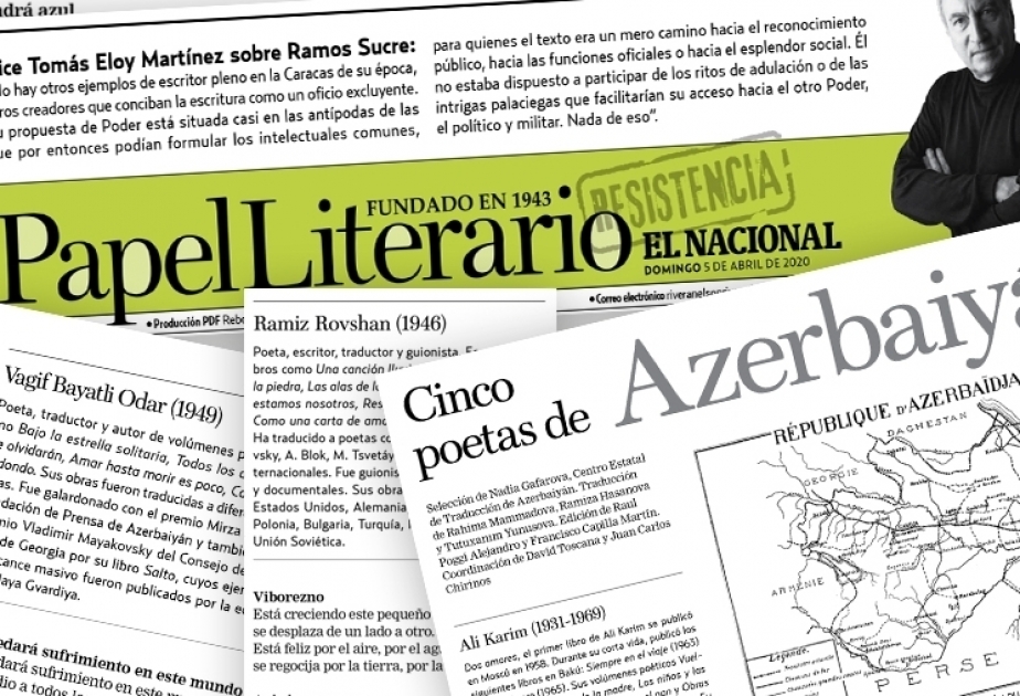 Poesía azerbaiyana en la prensa venezolana