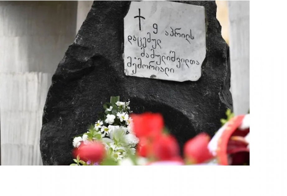 Gürcüstanda 9 Aprel faciəsi qurbanlarının xatirəsi anılıb