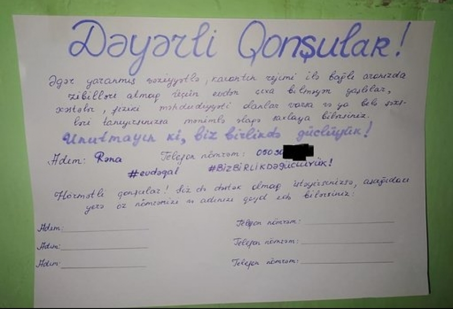 Formula 1 Azərbaycan Qran-Prisinin könüllüləri “Könüllü qonşu” aksiyasına qoşulublar