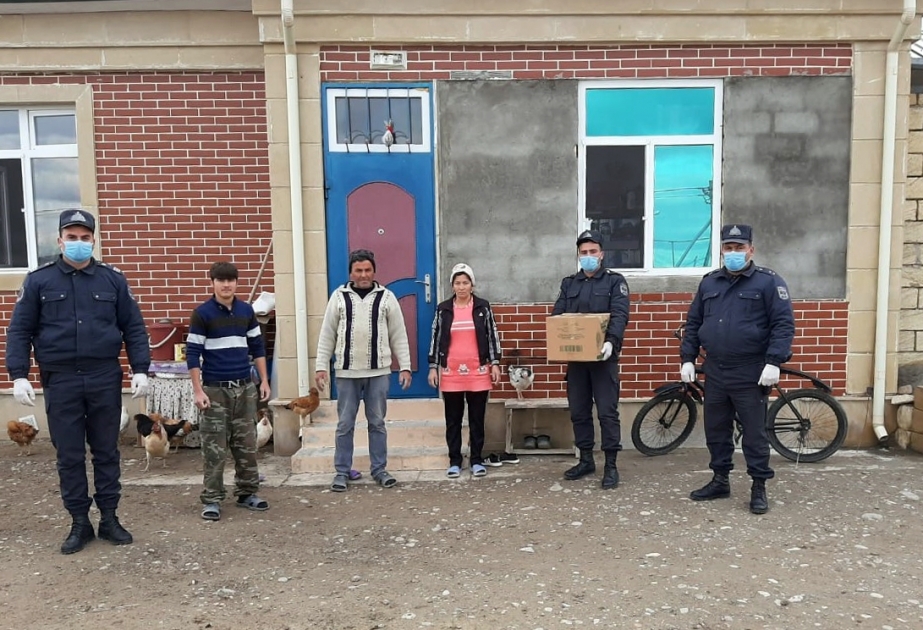 Cəbrayıl polisi on bir qəsəbədə və Cocuq Mərcanlıda sakinlərə ərzaq bağlamaları paylayıb
