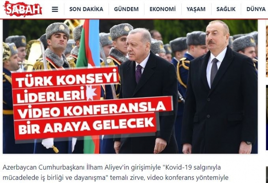 Türkiyə KİV-ləri Türk Şurasının Zirvə görüşünü geniş işıqlandırıb