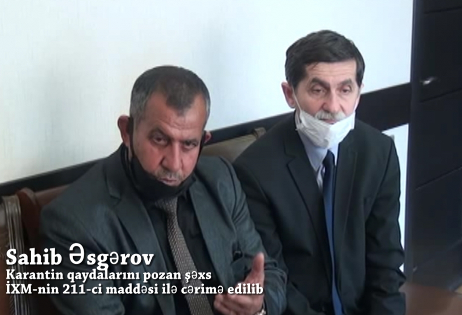 Polisə saxta jurnalist vəsiqəsi təqdim edərək karantin qaydalarını pozan məktəb direktoru və qəzet redaktoru saxlanılıb VİDEO