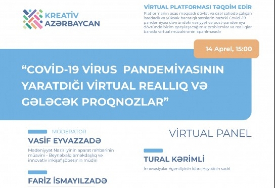 “Kreativ Azərbaycan” portalının Virtual Platformasının ilk görüşü keçiriləcək