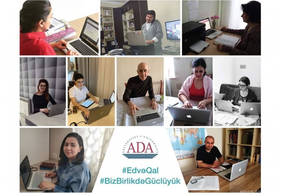 ADA Universitetinin tələbələri və əməkdaşları “Evdə qal” sosial təcrid qaydalarına əməl edirlər