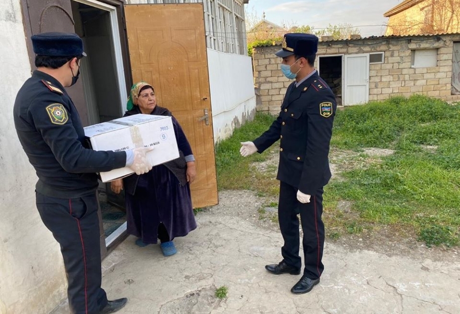 Hacıqabul Rayon Polis Şöbəsinin əməkdaşları daha 40 ailəyə yardım ediblər