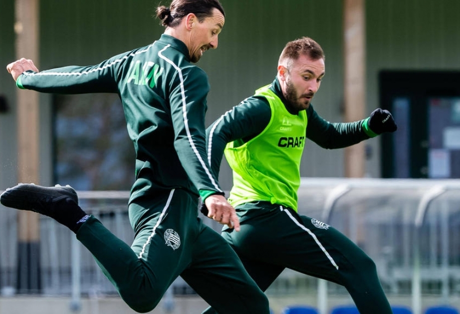 Training von Zlatan Ibrahimovic trotz Corona-Krise