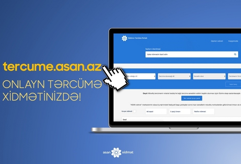 www.tercume.asan.az - onlayn tərcümə saytı fəaliyyət göstərir