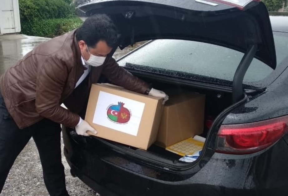 Soydaşlarımız Monteneqrodakı aztəminatlı ailələrə yardım ediblər