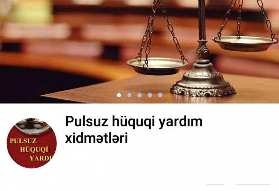 Altı yüzdən çox vətəndaşa onlayn pulsuz hüquqi xidmət göstərilib