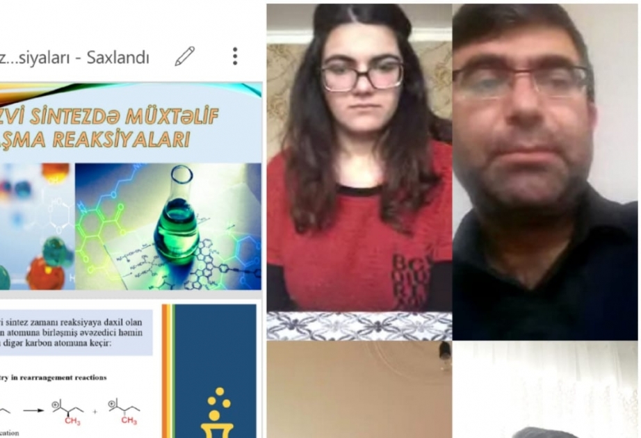 Aşqarlar Kimyası İnstitutunun magistrantlarına onlayn rejimdə elmi-metodiki məsləhətlər verilir