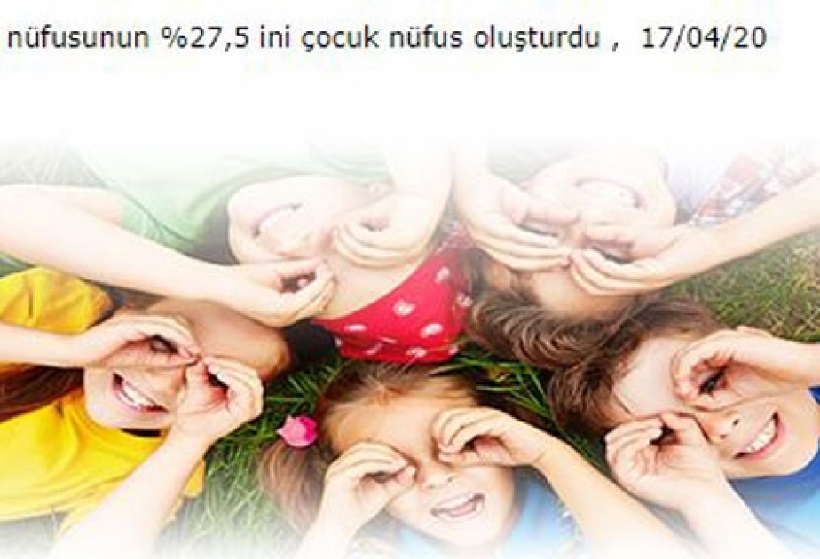 Türkiyədə əhalinin 27.5 faizini 17 yaşadək olan insanlar təşkil edir