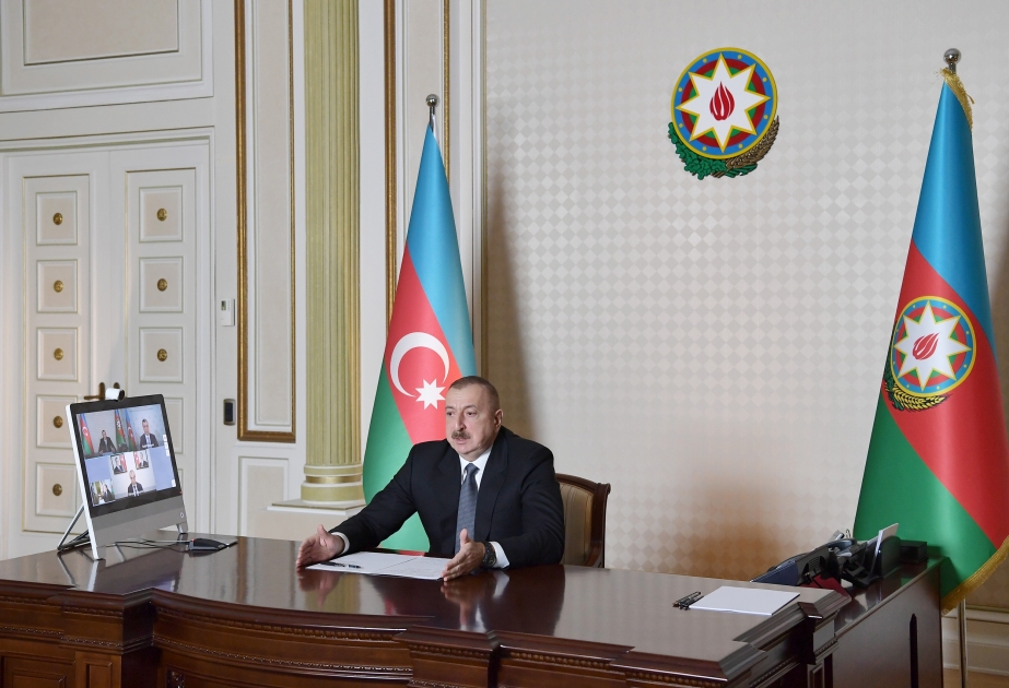Prezident İlham Əliyev Əmək və Əhalinin Sosial Müdafiəsi və İqtisadiyyat nazirlərinin iştirakı ilə videobağlantı formatında iclas keçirib YENİLƏNİB VİDEO