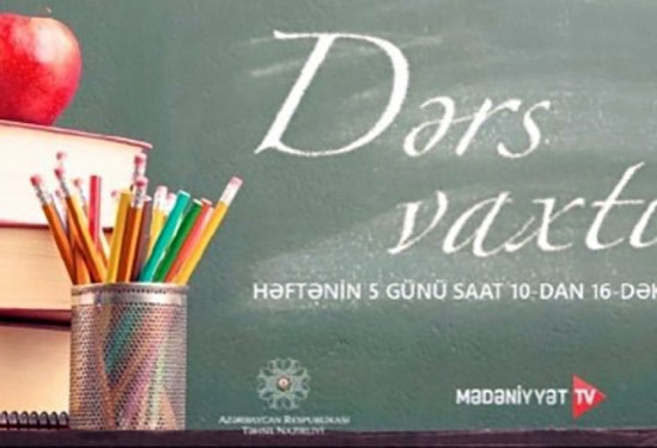 Aprelin 17-də tədris proqramına uyğun teledərslər təqdim edilib