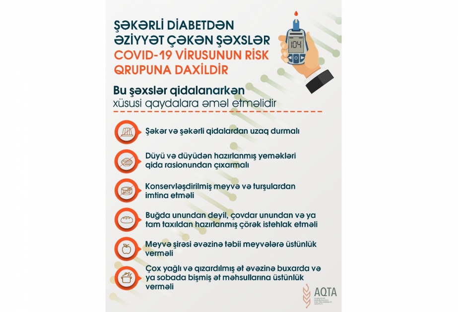 Koronavirusdan qorunmaq üçün diabet xəstələrinin qidalanma qaydaları