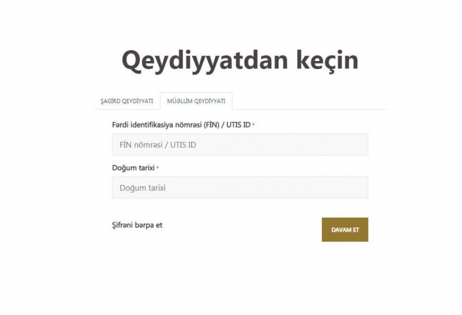“Virtual məktəb” layihəsi üzrə müəllimlərin qeydiyyatına start verilib