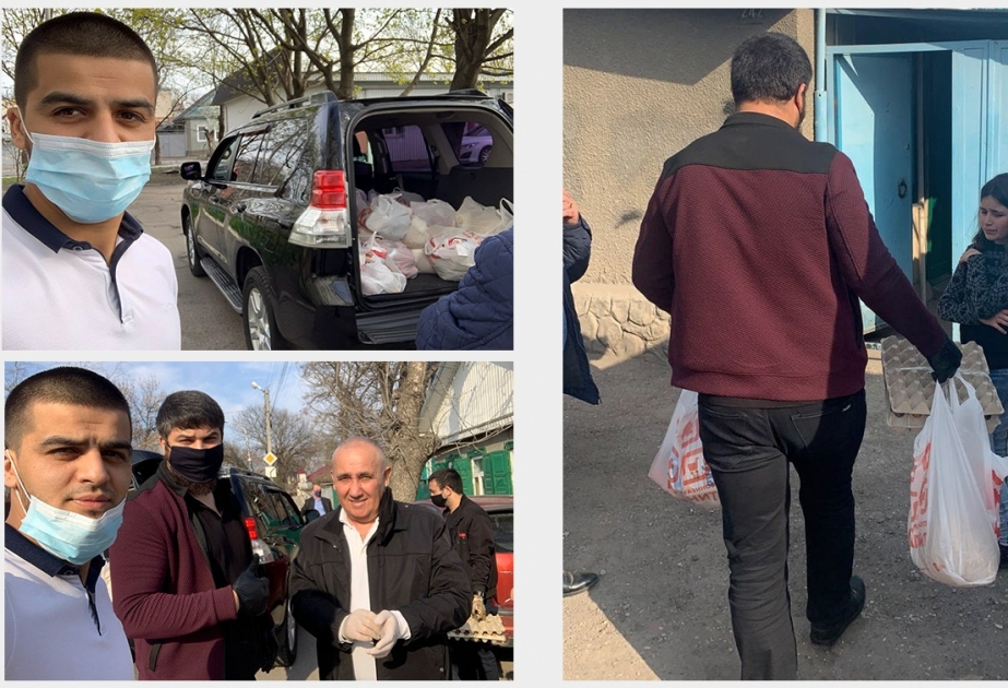 Soydaşlarımız tərəfindən Yessentukidə yaşayan aztəminatlı ailələrə ərzaq yardımı edilib