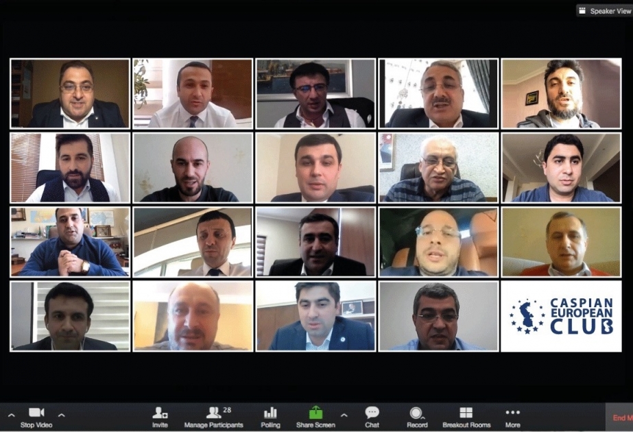 “Caspian European Club”un ilk ümumi onlayn iclası keçirilib