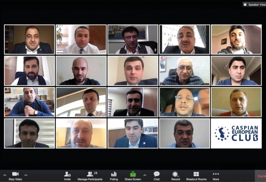El Club Europeo del Caspio celebra su primera reunión general online