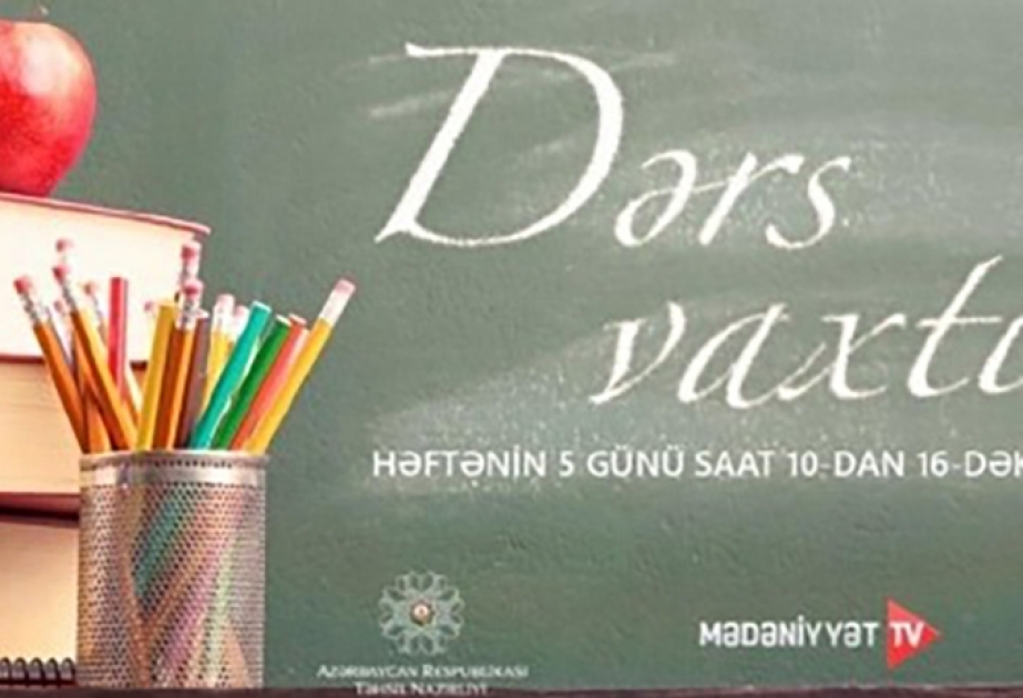 Aprelin 21-də tədris proqramına uyğun teledərslər təqdim edilib