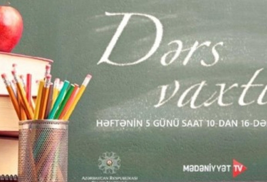 Aprelin 22-də tədris proqramına uyğun teledərslər təqdim edilib