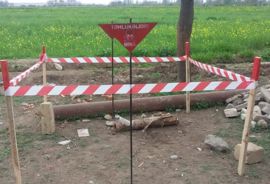 Tapqaraqoyunluda 9M22U raketinin partlamış motor hissəsi aşkarlanıb