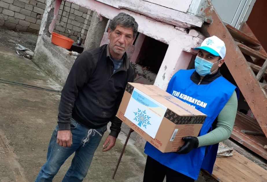 YAP-ın rayon və şəhər təşkilatları aztəminatlı ailələrə ərzaq yardımı aksiyasını davam etdirirlər
