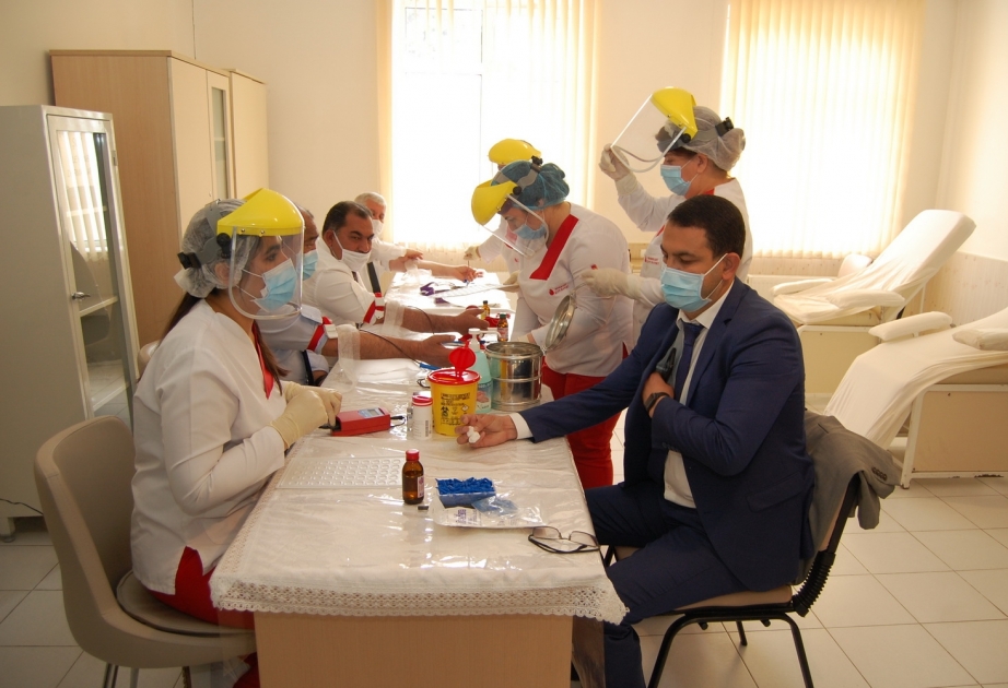 Şirvan şəhərində qanvermə aksiyası keçirilib