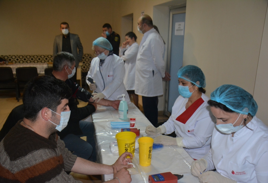 Zaqatala sakinləri qanvermə aksiyasına qoşulublar