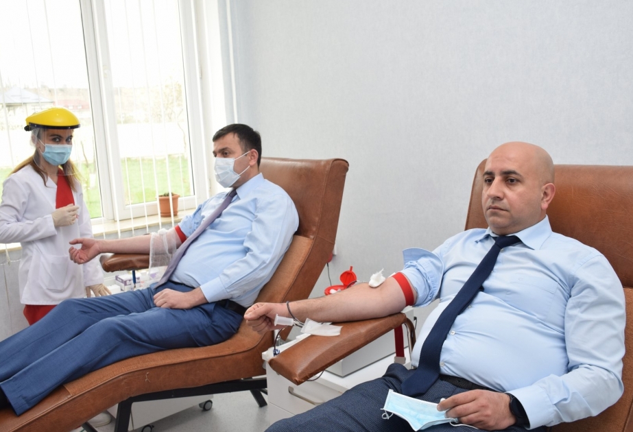Qubalı donorlar könüllü qan verərək nəcib təşəbbüsə dəstək olublar VİDEO
