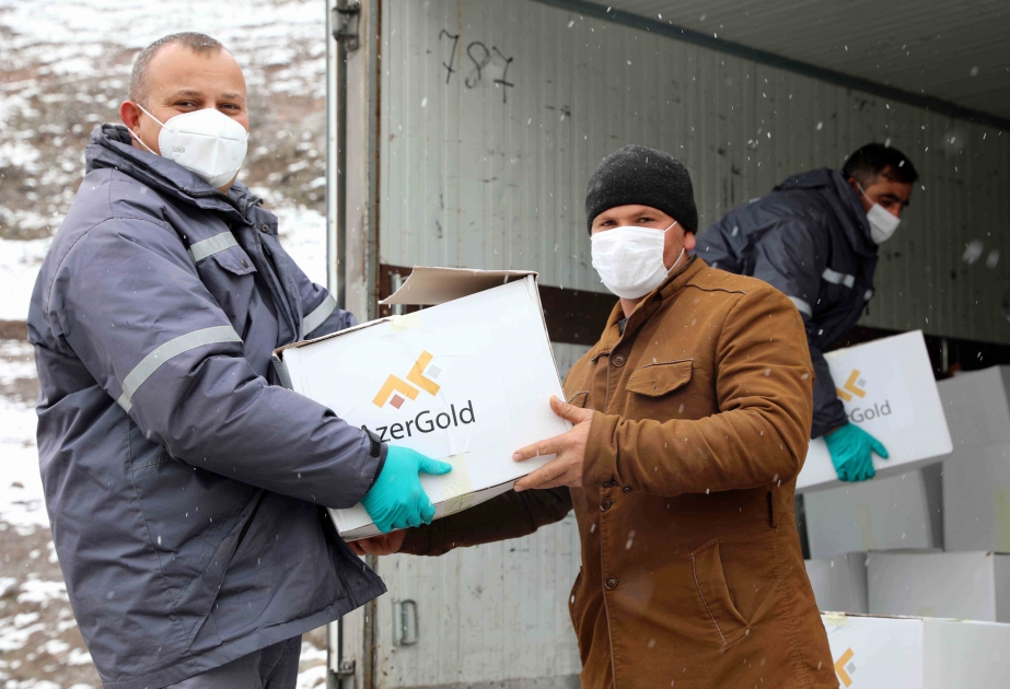“AzerGold” QSC və tərəfdaşları ucqar kənd ailələrinə yardım edib