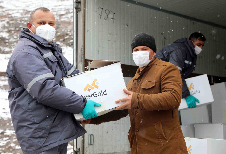 AzerGold y sus contratistas celebraron una acción para apoyar a la población de las aldeas remotas