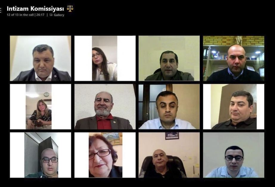 Vəkillərin İntizam Komissiyasının videokonfrans şəklində iclası keçirilib